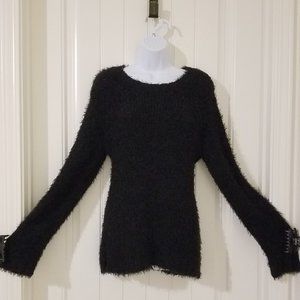 Calvin Klein Black Sweater wtih Bell Sleeves